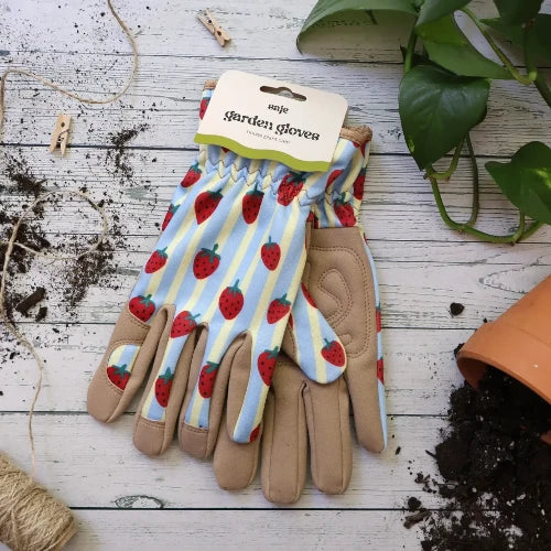 Bespoke Plants - Gardening Gloves - Strawberry Stripe