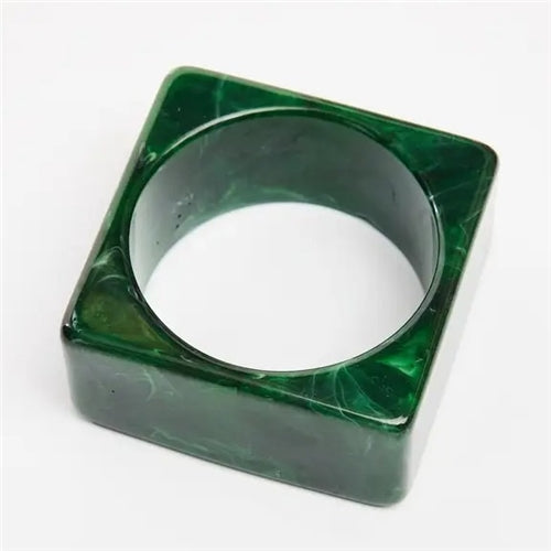 Geo Green Bangle