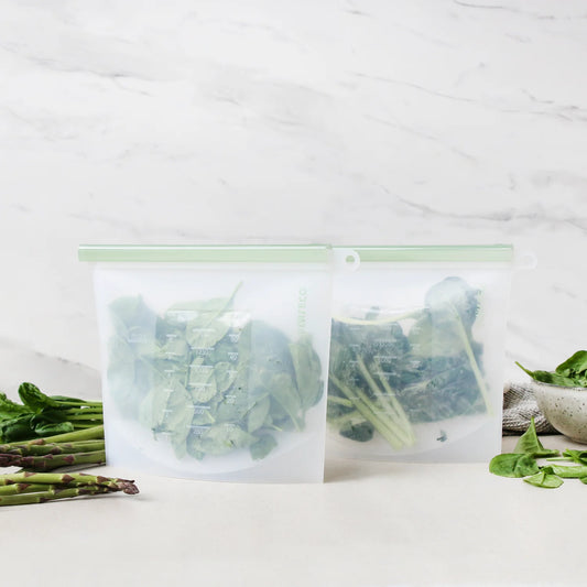 2pk Silicone Food Pouches 1.5L