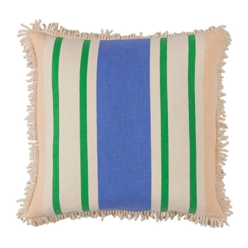 Tishy Fringe Cushion - Cantaloupe