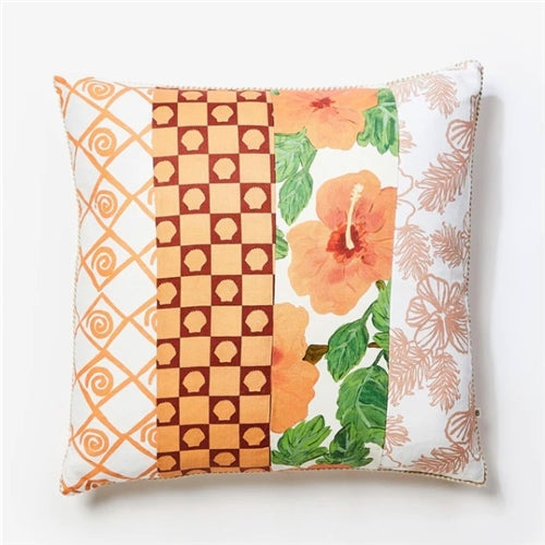 Waikiki Patchwork Coral 60cm Cushion
