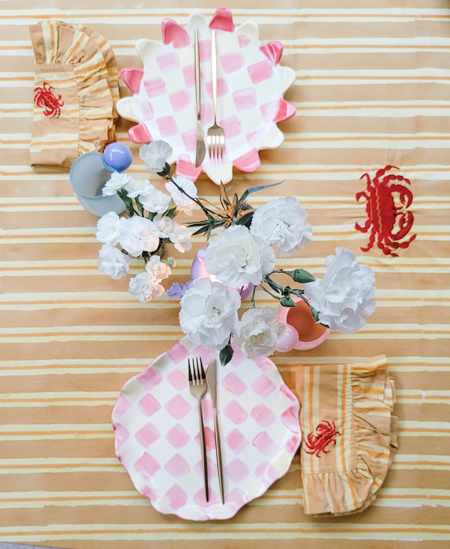 Kirra hand embroidered tablecloth