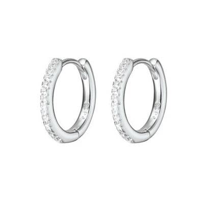 Crystal Baguette Hoops