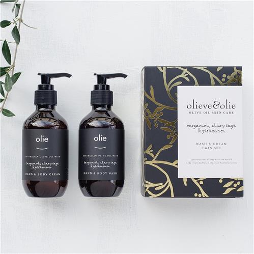 Wash & Cream Twin Set - Bergamot & Clary Sage