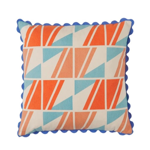 Brae Print Cushion - Paprika