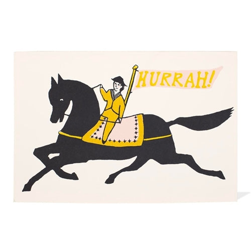 'Hurrah!' Horse Card