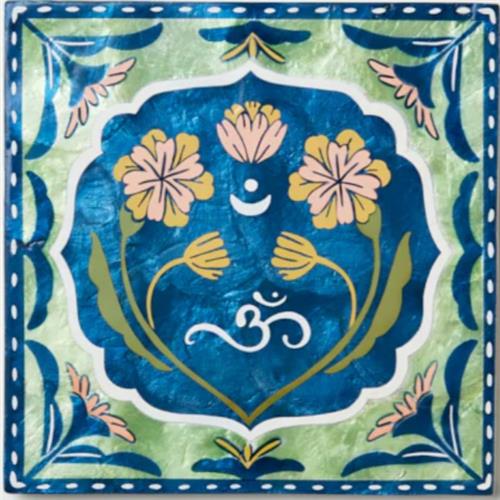 Fleur Om Green Wall Art