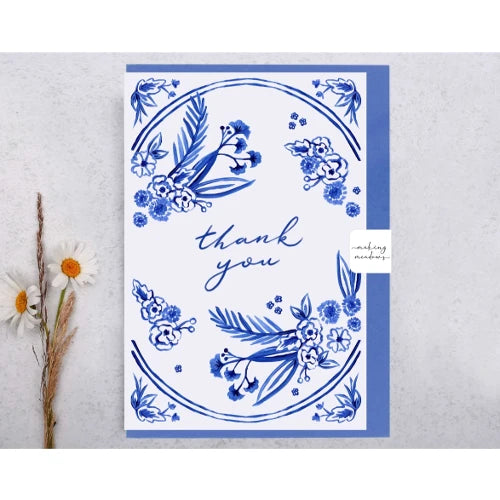 'Thank You' Blue Card