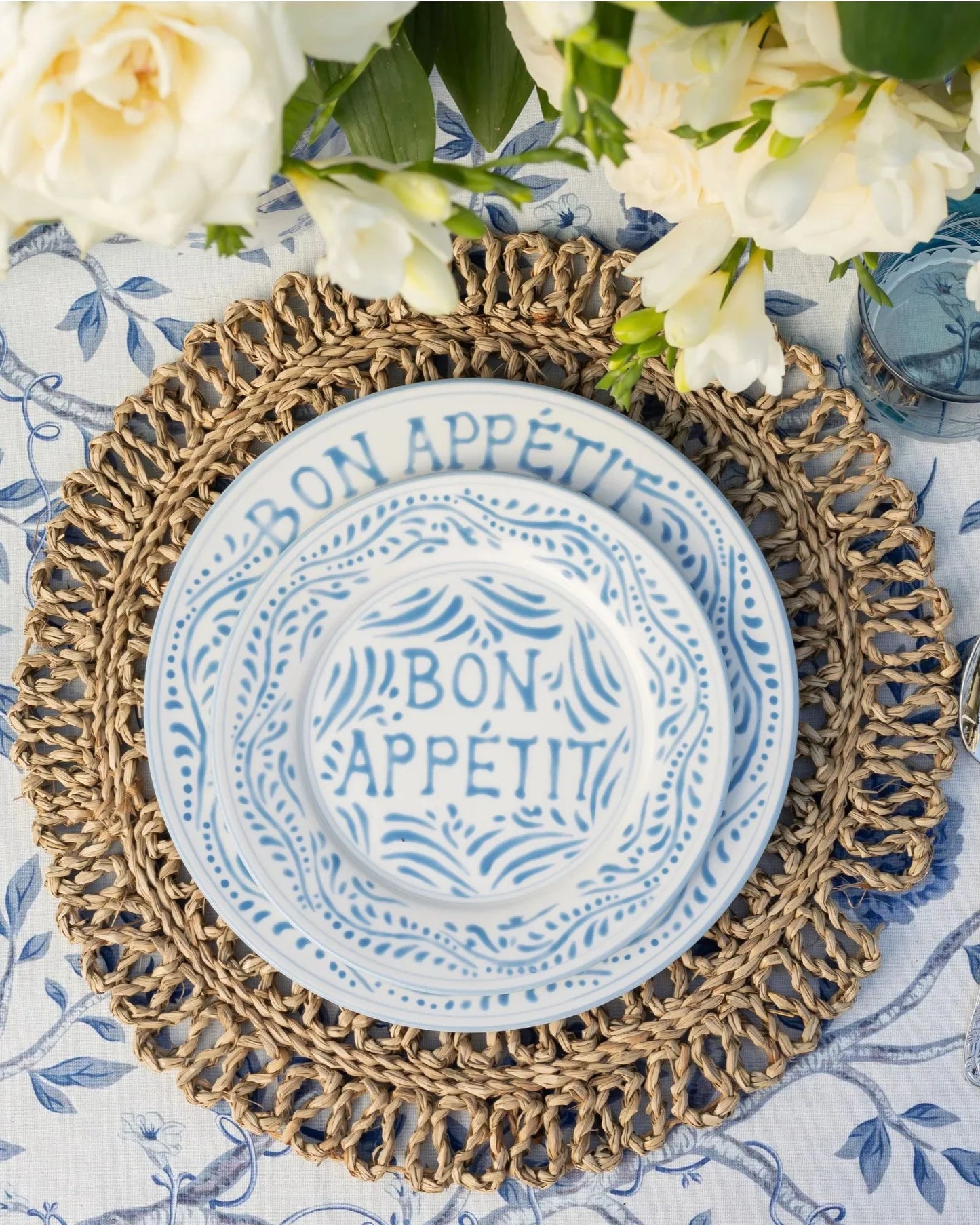 Blue Bon Appetit Starter Plate