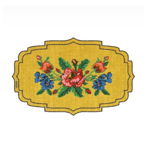 Cutout Vinyl Placemat - Gobelin Yellow