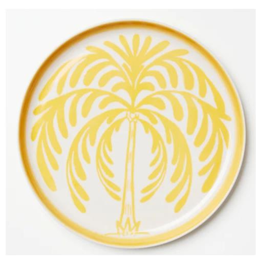 Del Sol Palm Plate - Mustard