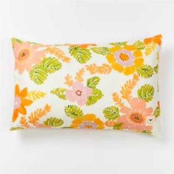 Linen Pillowcase Sunset Floral Multi