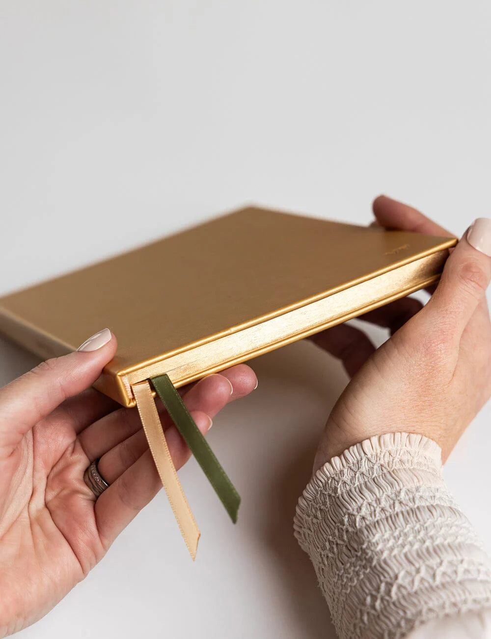 Gold Lined Notebook