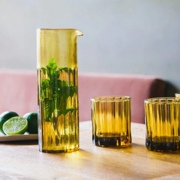 Reed Carafe Amber