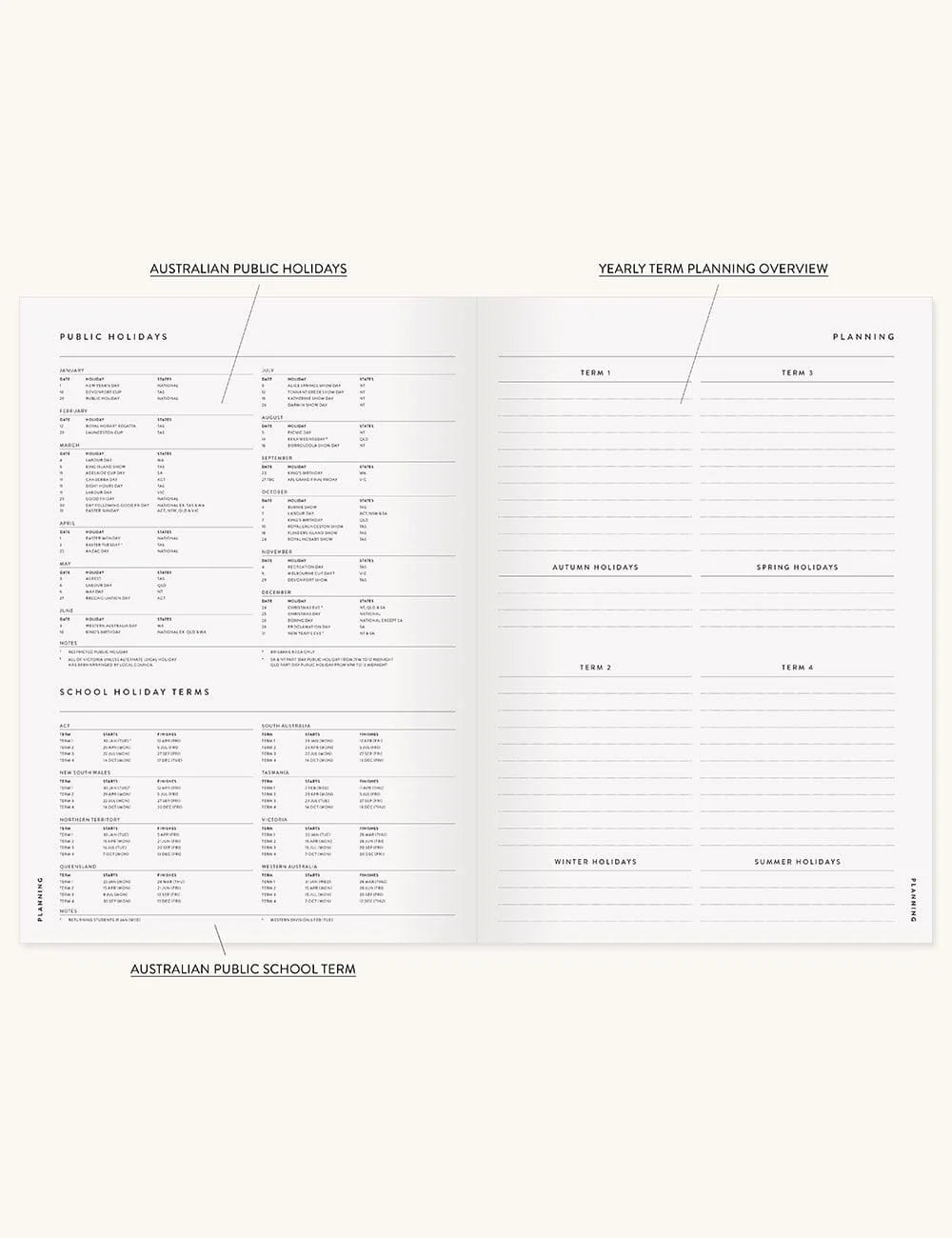 Academic Teachers Planner