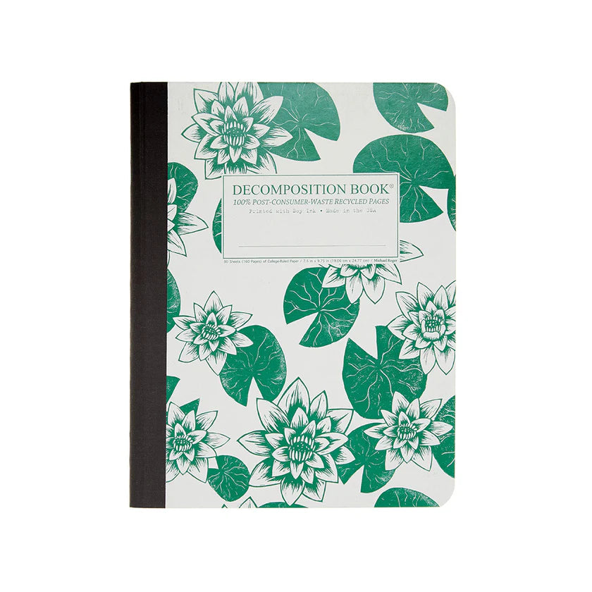 Ruled Notebook, Lily Pads