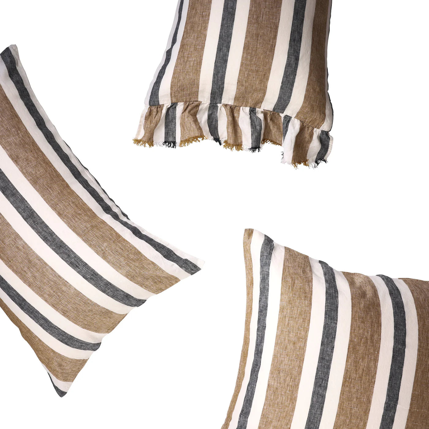Taupe Stripe Pillowcase