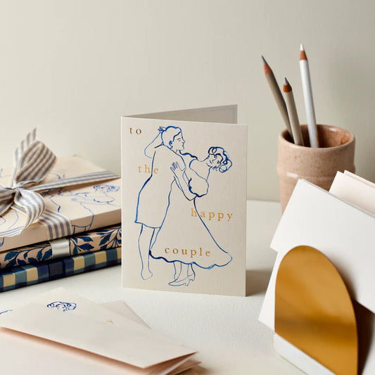 'to the happy couple' card
