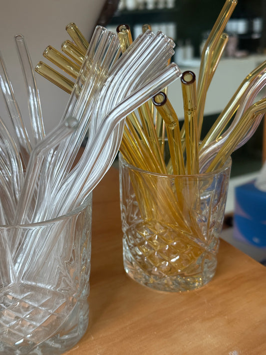 Assorted Glass Straws 3 Pack