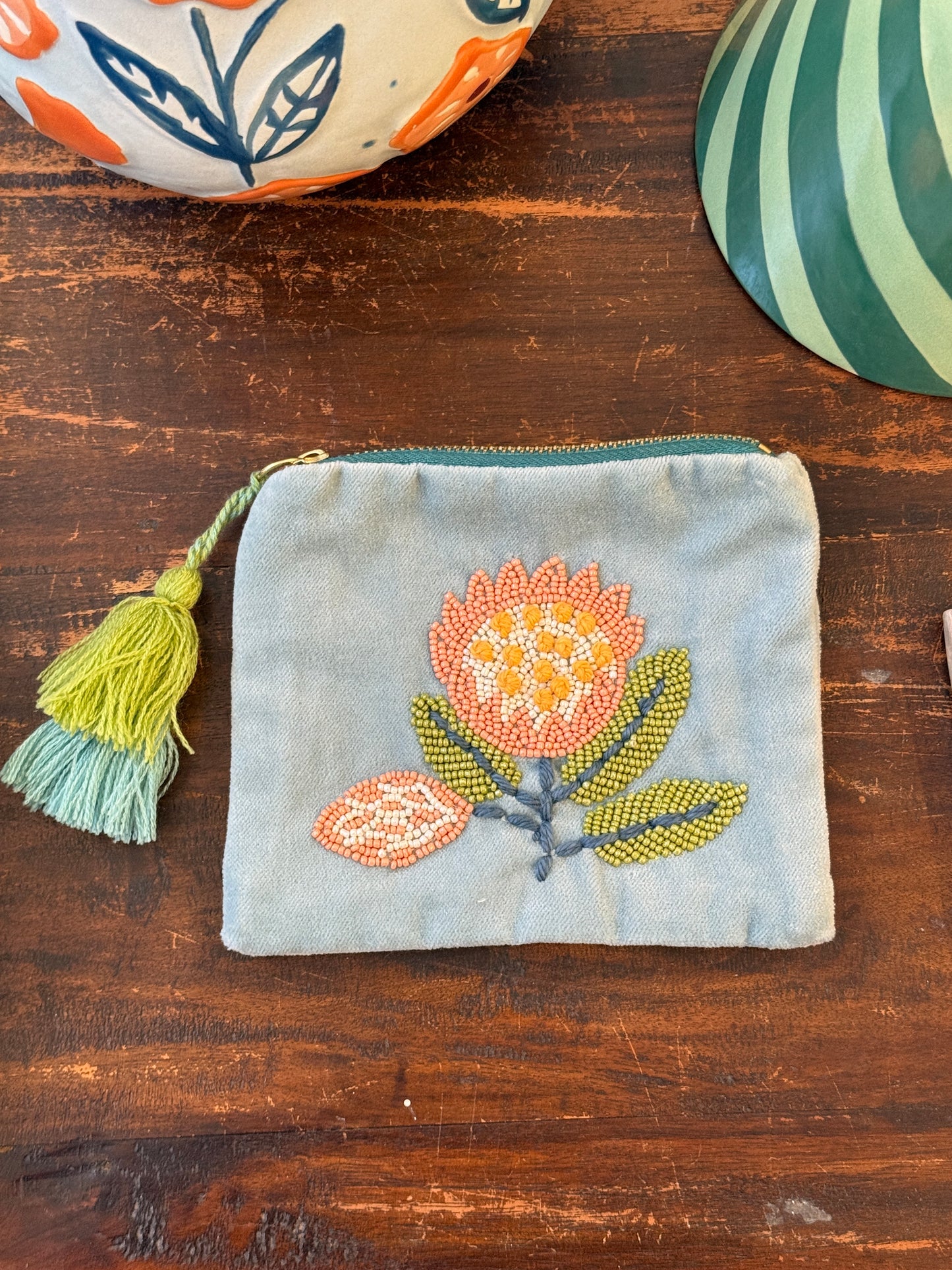 Floral Beaded Purse