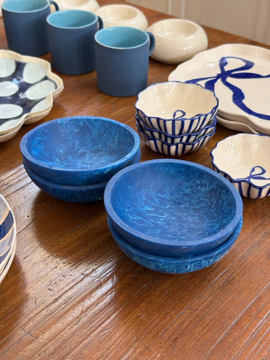 Blue Resin Bowl