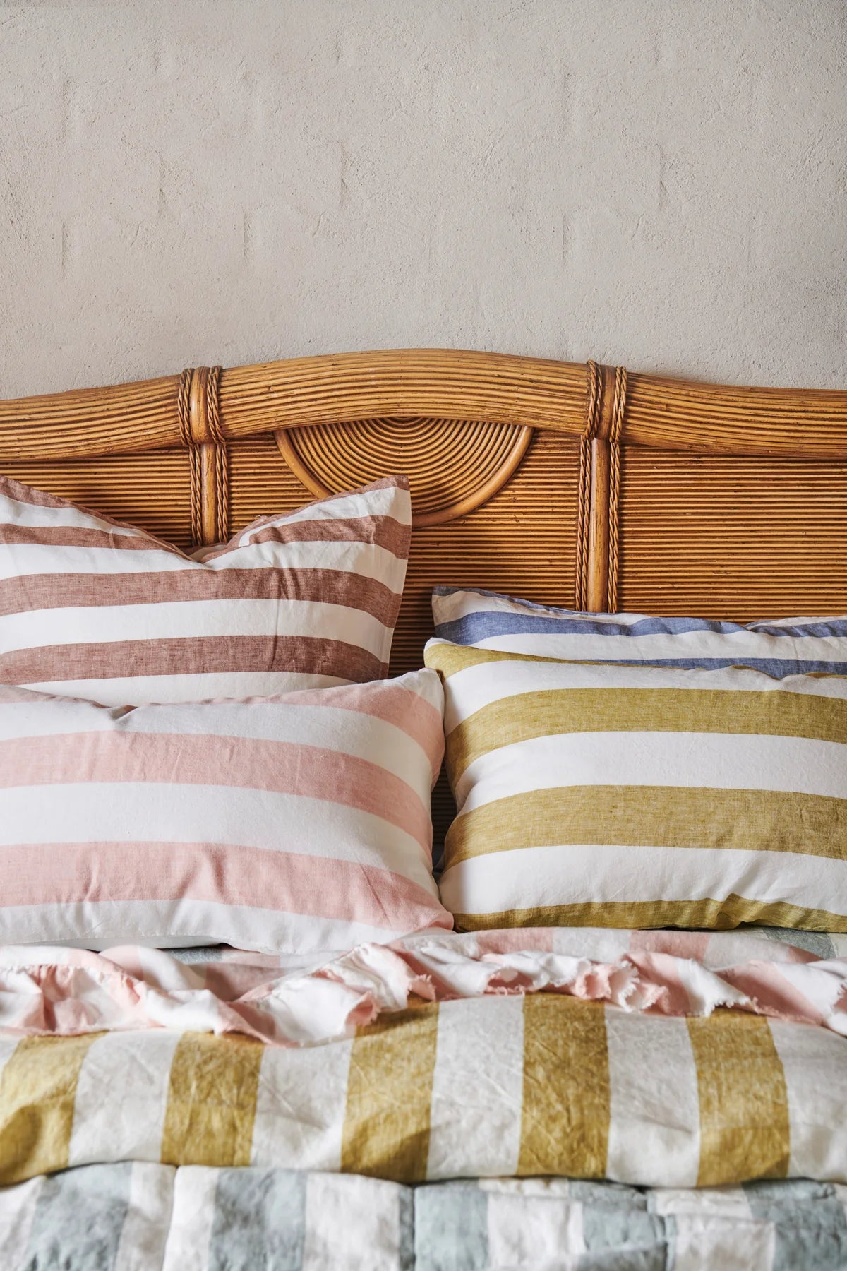 Blush Stripe Pillowcase Standard