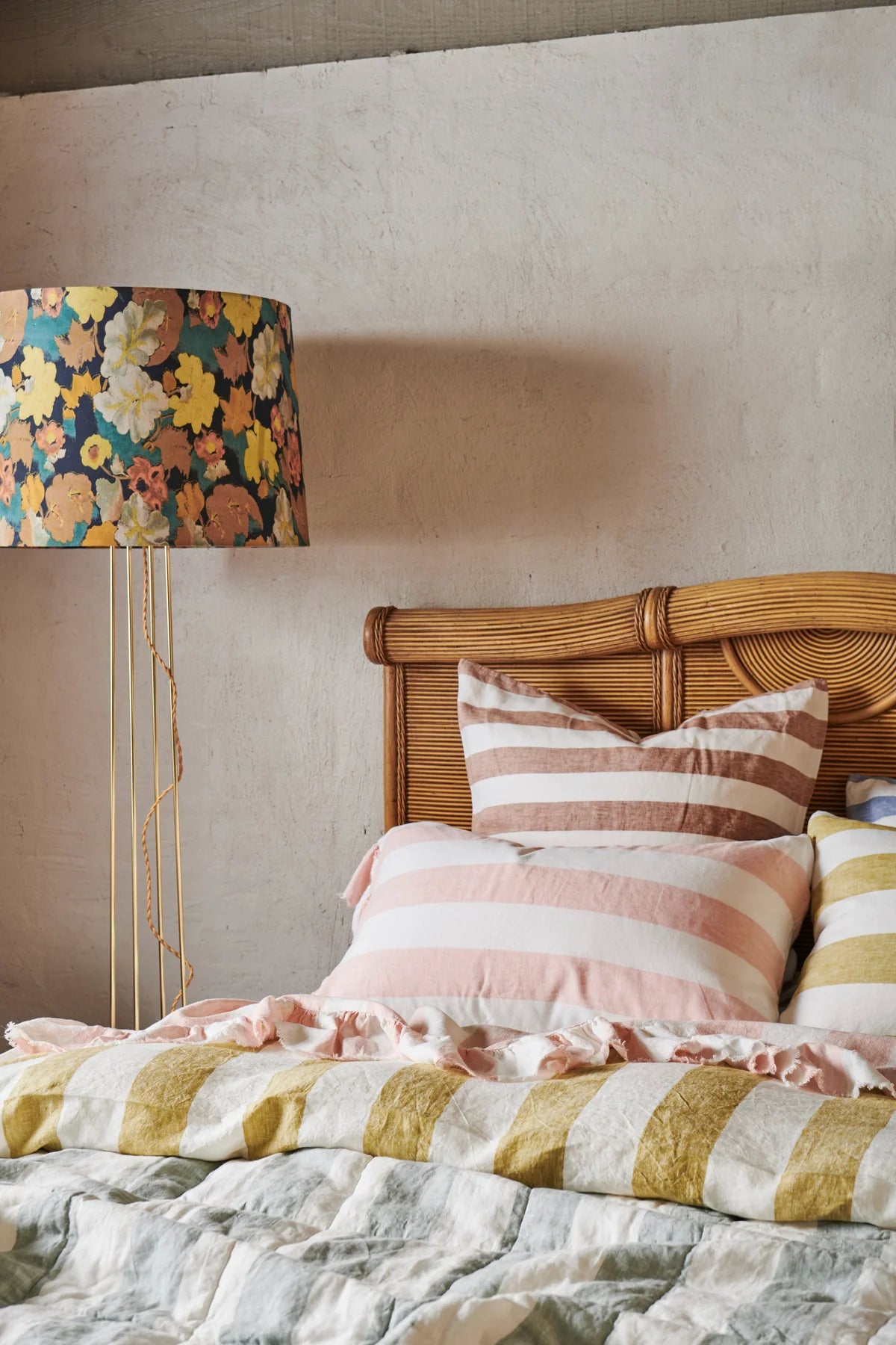 Blush Stripe Pillowcase Standard