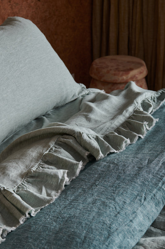 Fog Single Linen Pillowcases