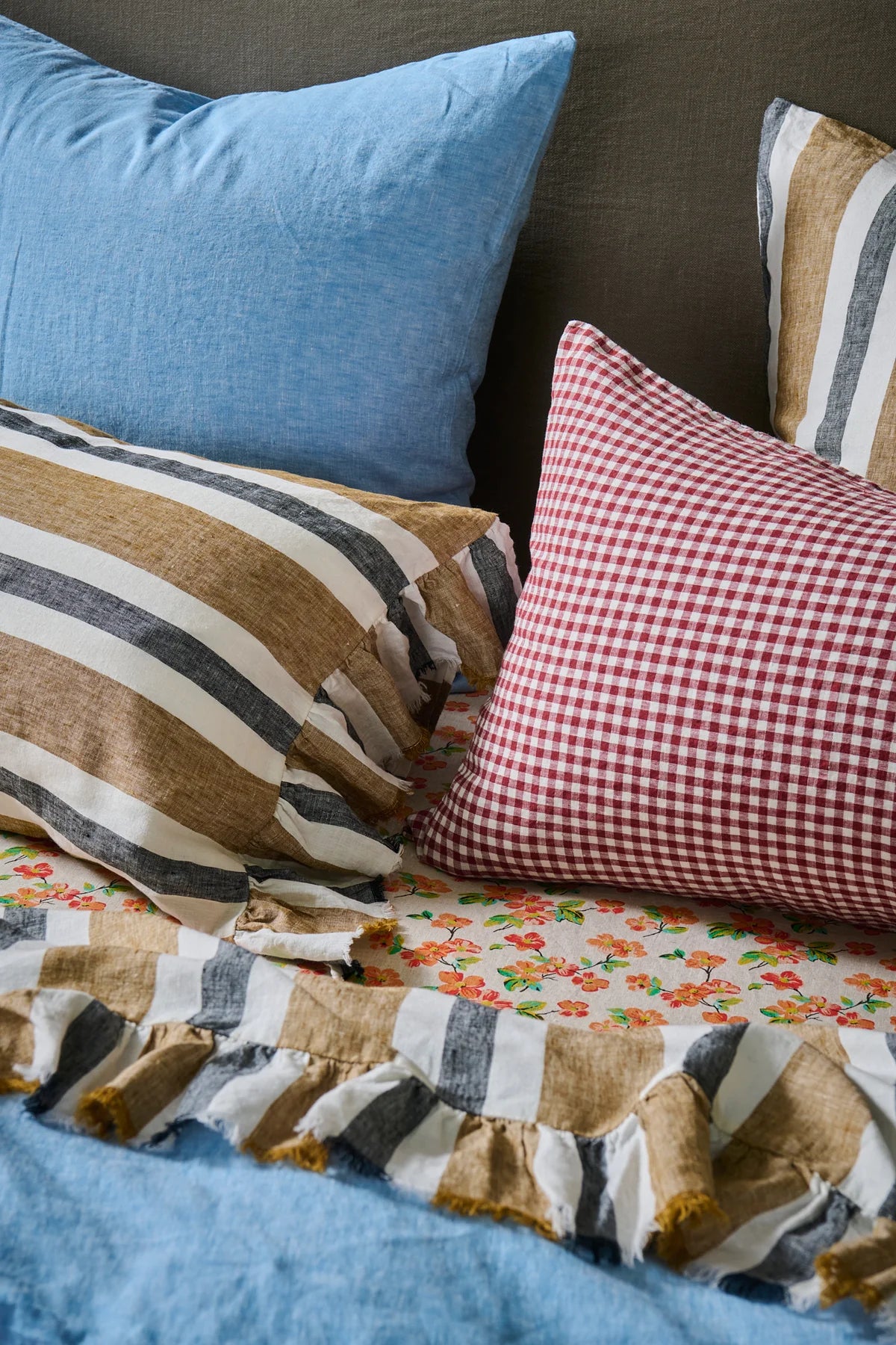 Taupe Stripe Pillowcase