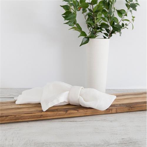 Ceramic Napkin Ring - White