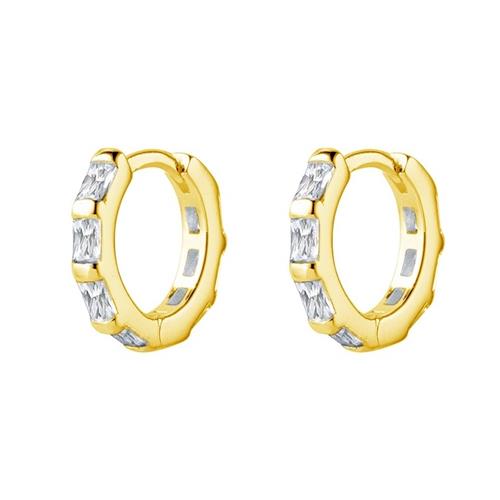 Crystal Baguette Hoops