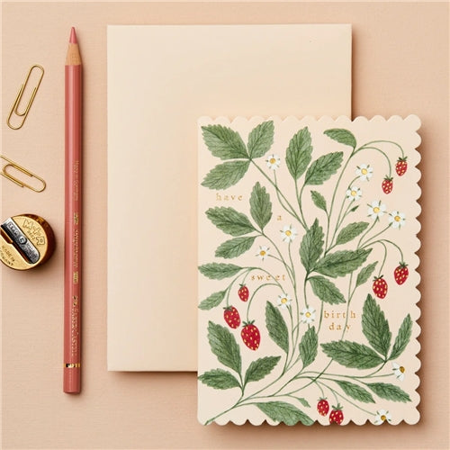 Strawberry 'Have a Sweet Birthday' Card