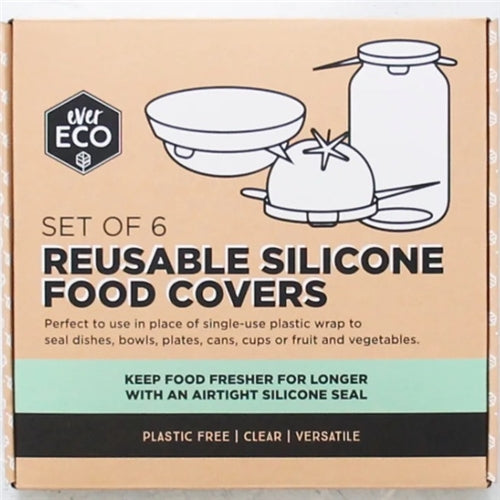 Reusable Silicone Food Covers 6pk