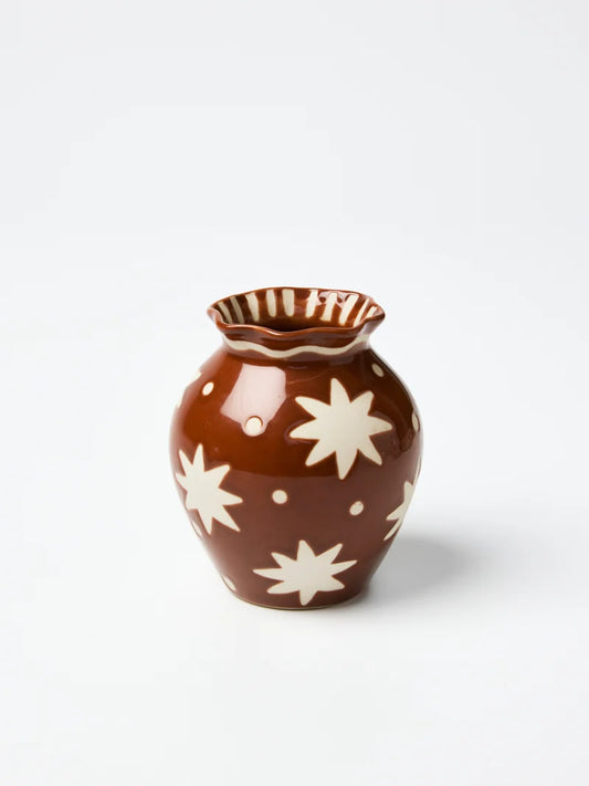 Star Terracotta Vase