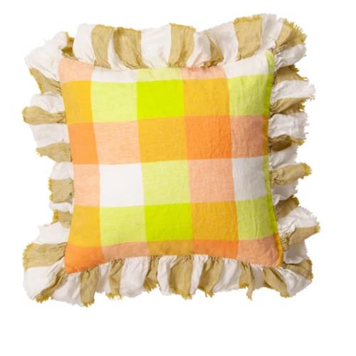 Peach Lemonade Full Ruffle Cushion