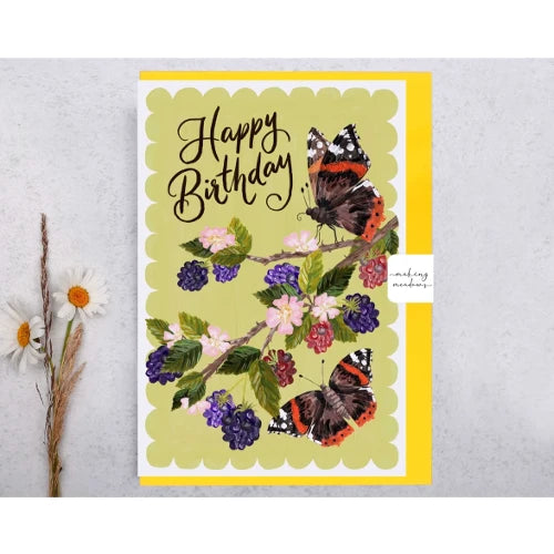 Happy Birthday Butterflies Card