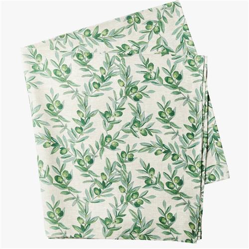 Olive Green Tablecloth - 250x145cm