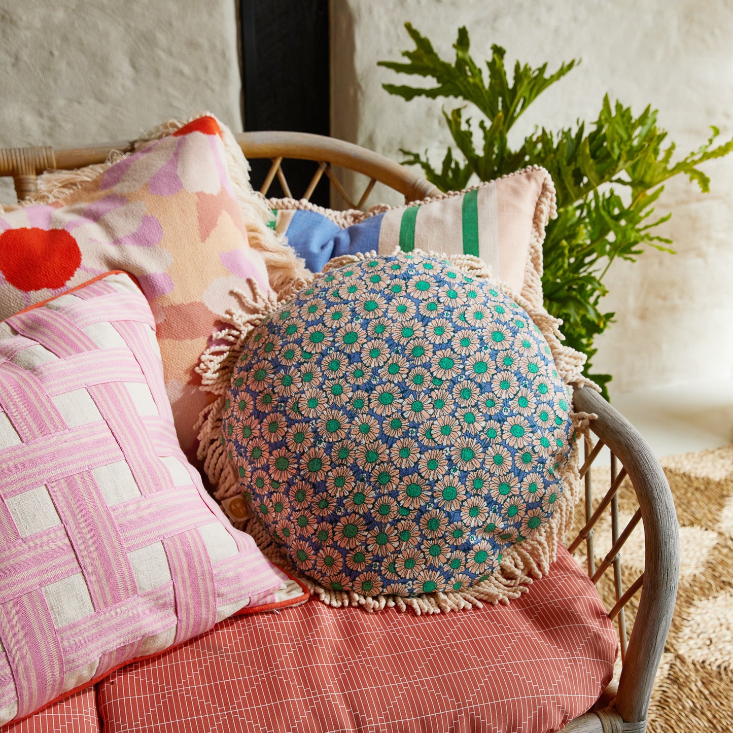 Posie Fringe Cushion