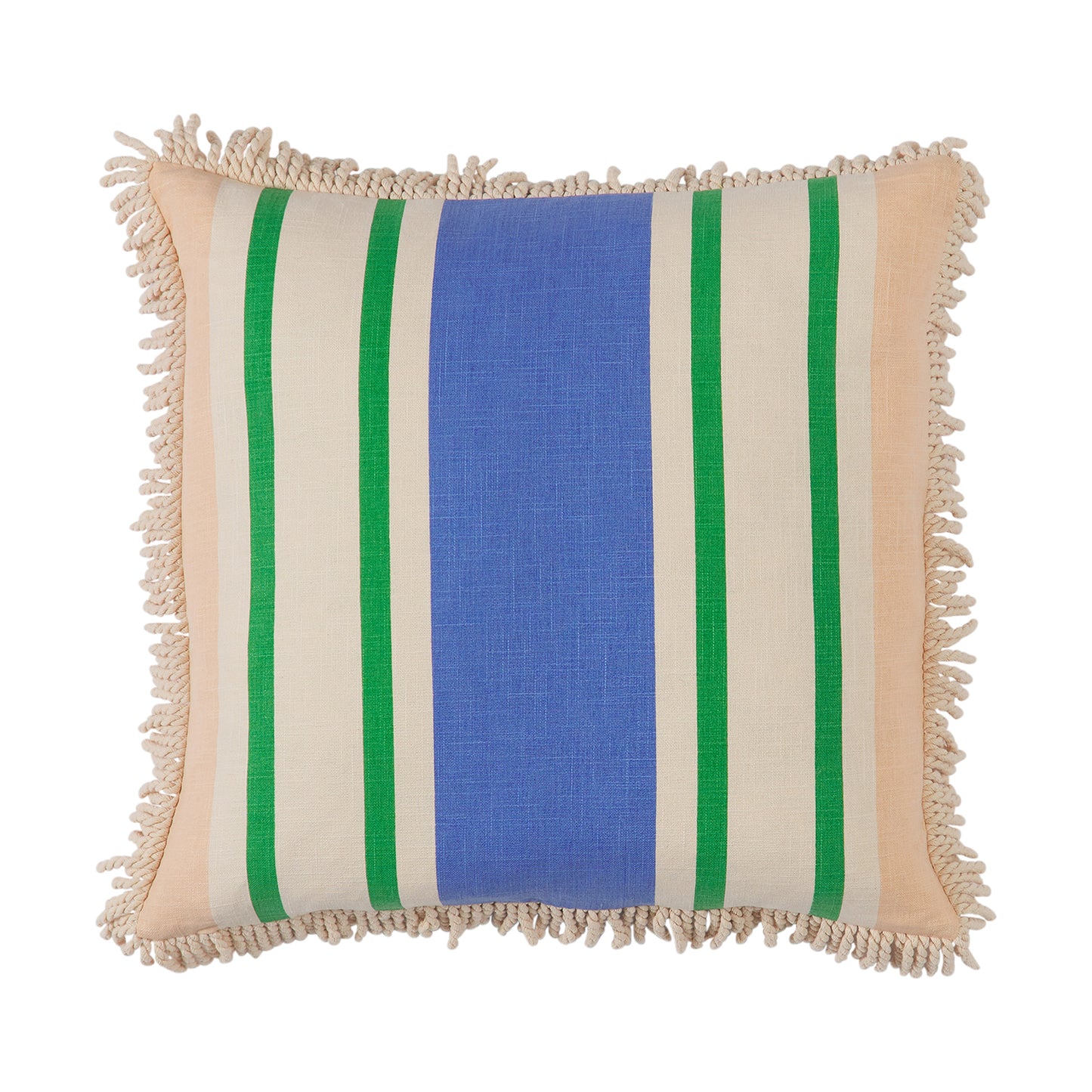 Tishy Fringe Cushion - Cantaloupe