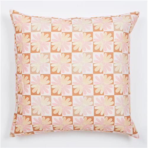 Euro Pillowcase Chamomile Pink