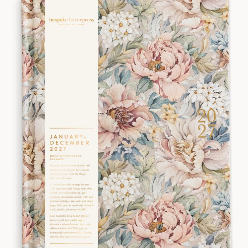 2027 Daily Appointment Planner - Regency Blooms
