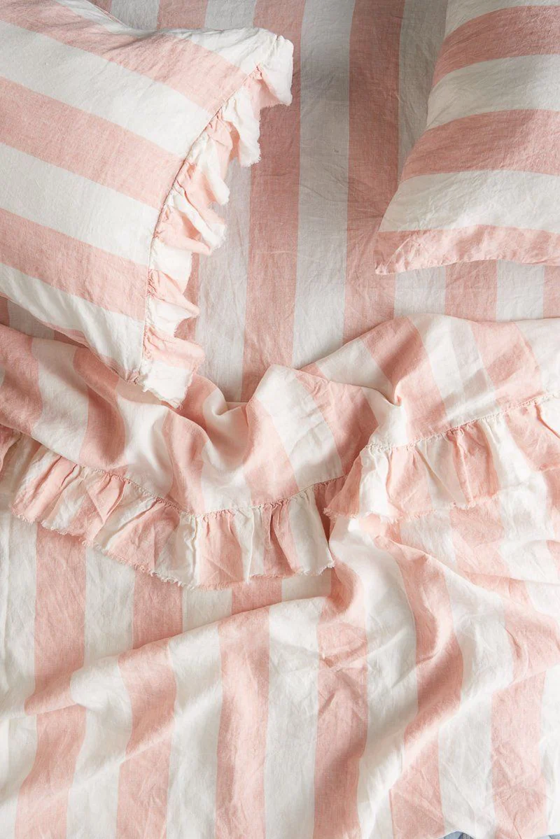 Blush Stripe Pillowcase Standard