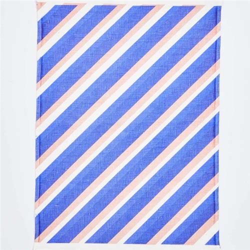 Dina Stripe Yves Klein Blue Tea Towel