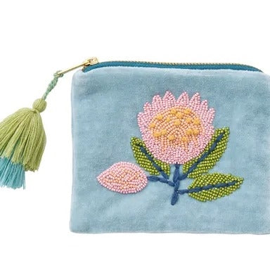 Floral Beaded Purse