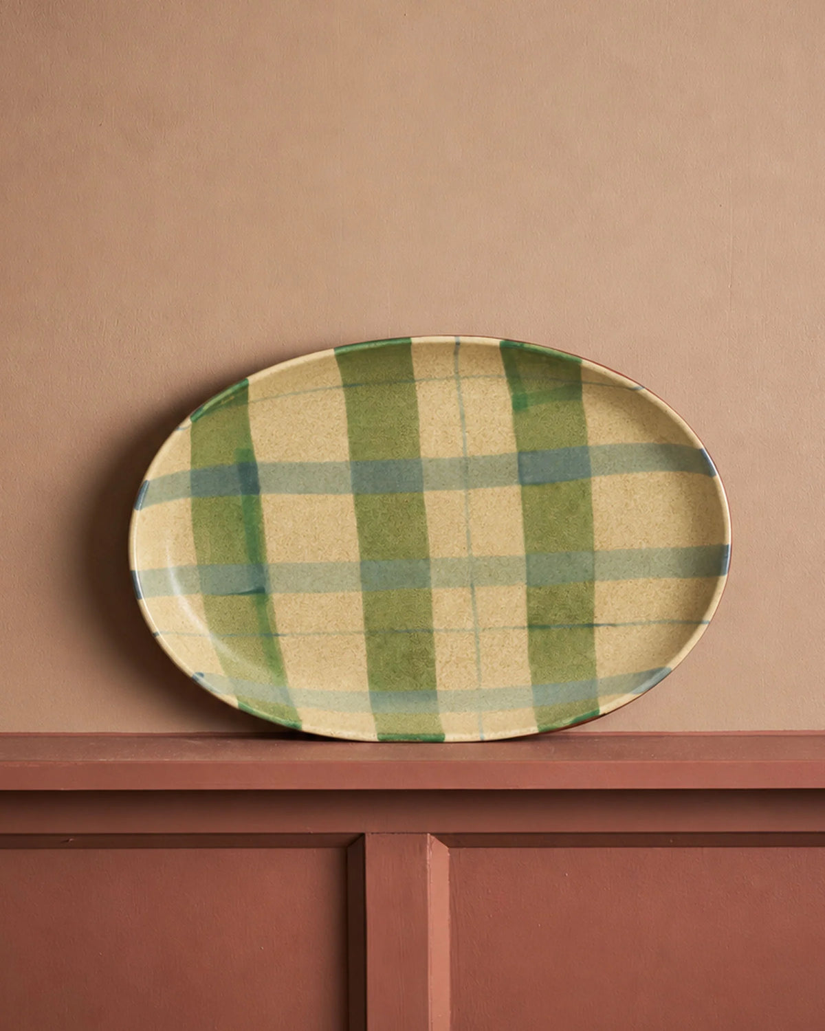 Tartan Oval Tray
