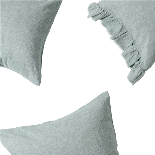 Fog Single Linen Pillowcases