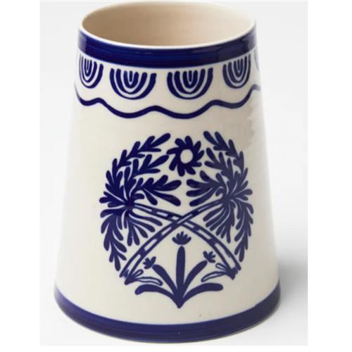 Del Sol Palm Vase - Blue