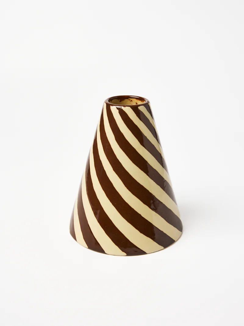 Chocolate Swirl Vase