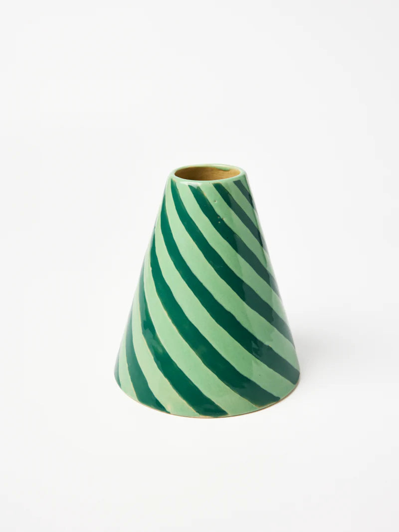 Mint Swirl Vase