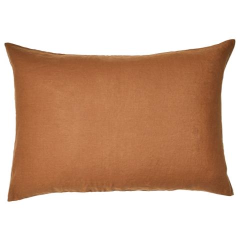 Linen Standard Pillowcase Tobacco